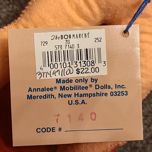 NWT Vintage Annalee 7" Mistletoe Cherub Mobilitee Doll 1992 - Picture 4 of 10